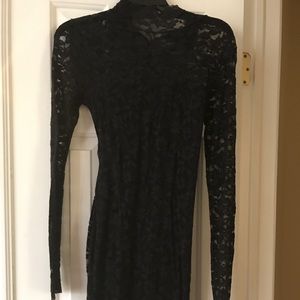 Black lace dress